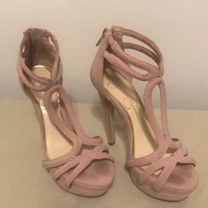 Jessica Simpson blush pink heels